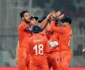 PIX: Netherlands stun Bangladesh with 87-run victory