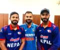 Starstruck Nepal players enjoy a slice of Kohli