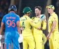 3rd ODI PIX: Aus pick up consolation win as India's middle-order crumbles