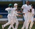 South Africa complete series sweep, Maharaj shines