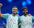 Malaysia Open: Satwik-Chirag advance, Prannoy knocked out