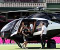 Warner Lands At SCG In A Helicopter!