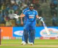 Frustrated Rohit Unhappy With Umpire