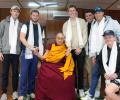 England players meet the Dalai Lama in Dharamsala