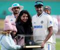 Ashwin And Family Celebrate 100 Tests!