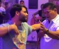 Rinku, KKR Coach Show Off Moves