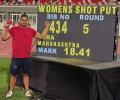 Abha Khatua smashes national record in shot put