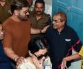 Dhoni, Sakshi Step Out to Vote