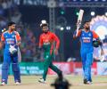 PIX: India crush Bangladesh in first T20I in Gwalior