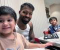 Hardik Catches Up With 'Favourite Boys'