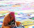 In pics: World's largest crochet blanket