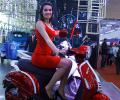 Electrifying! Bikes and models at Auto Expo