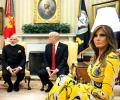 When Melania Trump meets world leaders