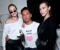 Gigi and Bella Hadid walk for Prabal Gurung at New York Fashion Week.