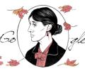 Google doodle celebrates Virgina Woolf's b'day