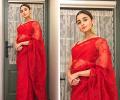 StyleDiaries: Shilpa smoulders in a red sari