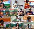 Jana Gana Mana on the guitar