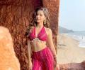 Ananya, Khushi Make A Splash In Magenta