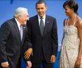 Interesting PHOTO: Strauss-Kahn with the Obamas