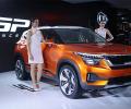 Kia showcases concept SUV made for India