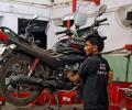 While Hero MotoCorp, TVS gain mkt share, Honda, Bajaj slip