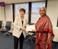 Sitharaman meets IMF chief in Washington, highlights growth measures