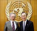 Spielberg meets UN to discuss 2008 Olympics