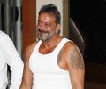 PIX: Sanjay Dutt returns home from jail