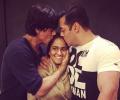 IMAGE: Shah Rukh, Salman's awww-inducing hug at Arpita's sangeet