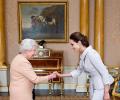 Queen Elizabeth II honours Angelina Jolie