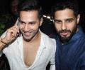 PIX: Varun Dhawan, Siddharth Malhotra at Aamir Khan's Diwali bash