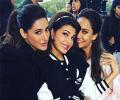 PIX: Nargis, Lisa and Jacqueline bond in London