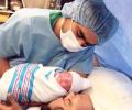 PIX: Veena Malik gives birth to baby girl