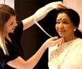 Asha Bhosle at Madame Tussauds!