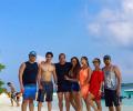 PIX: The Khans holiday in Maldives