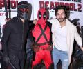 Varun spotted with two superheroes