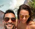 PIX: Neha, Angad holiday in Maldives