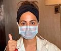 Video: Hina Khan shows how to wear the mask correctly