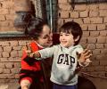 Taimur takes a pottery class with Kareena