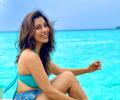 Sophie Choudry's bikini holiday