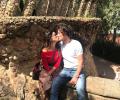 Who is Shriya Saran kissing?