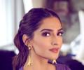 Look what's hanging from Sonam's ears!