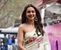 What is Rakul shooting for?