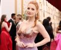 STUNNING! Jessica Chastain on the Oscars red carpet