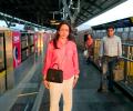 Hema Malini Takes The Mumbai Metro