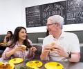 When Madhuri Ate Vada Pav With Tim Cook