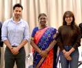 Varun-Samantha Meet President Murmu