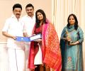 Stalin Gives Oscar Winner Rs 1 Crore