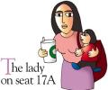 The lady on seat 17A