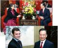 Sonia, Rahul meet Chinese Premier Wen Jiabao 